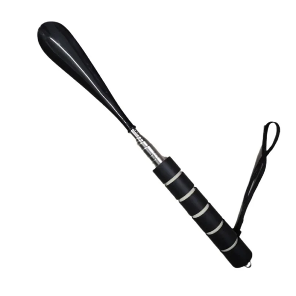 Teleskop-Schuhlöffel 30-71 cm Verstellbarer langer Schuhlöffel aus Edelstahl und PP-Kunststoff Schuhanziehhilfe schwarz