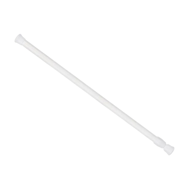 Teleskopická tyč na záclony nastavitelná 40-70 cm kov plast bílá rozpěrná tyč pro uchycení záclon do oken a niky doma 1