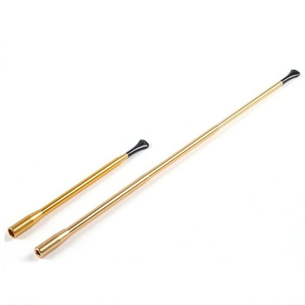 Teleskopický slim držák na cigarety nastavitelná délka 17–35 cm hliníková slitina skládací náustek pro pohodlné použití zlatá