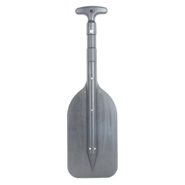 Teleskopisches Notpaddel für Boot und Paddleboard ausziehbar bis 108 cm zusammengeklappt 53 x 16 cm kompakt für Wassersport und Rettung schwarz