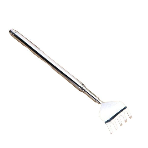 Teleskopisk ryggskrubber P3406 silver