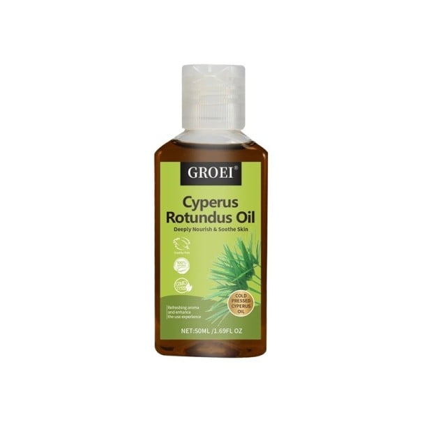 Telóvy olej proti ochlupeniu 50 ml s extraktom z Cyperus rotundus Zpomalenie rastu chlpov Hydratácia pokožky Na telo aj domácu starostlivosť 1
