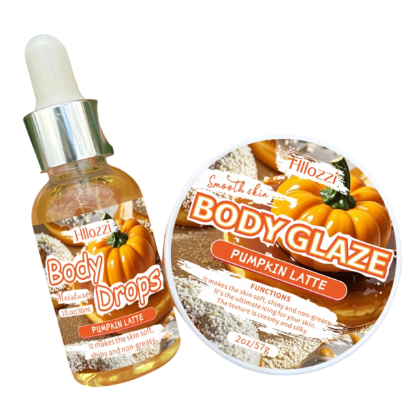 Telový gél 57 g + telový olej 30 ml Set Hydratačný Nemastný Pôdny Gél a Olej Rôzne Vône Starostlivosť o Telo Pumpkin latte