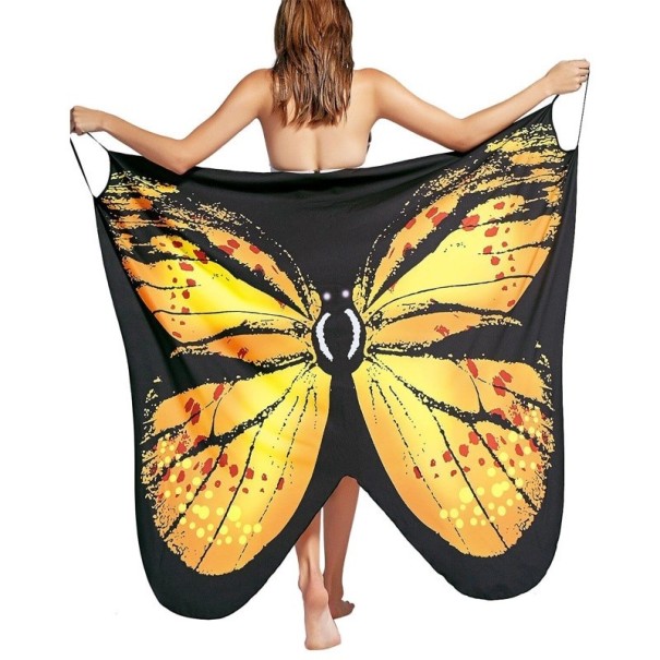Tengerparti ruha pillangóval sárga