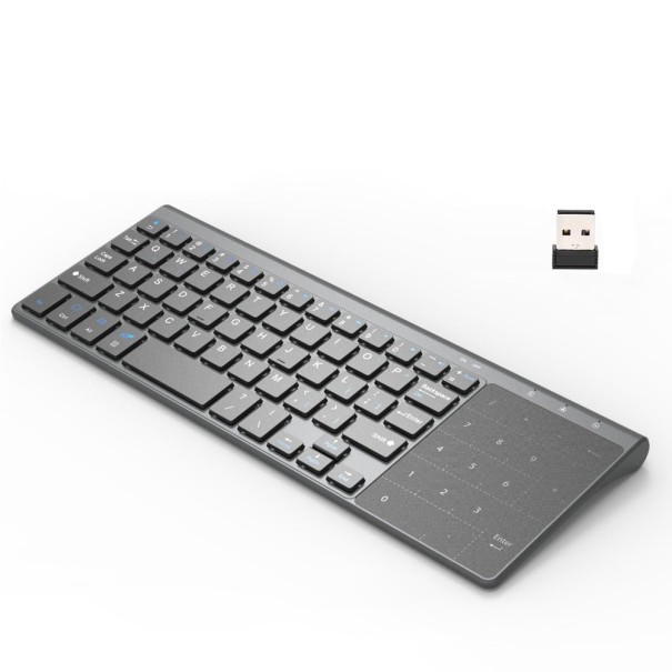Tenká bezdrátová klávesnice s touchpadem / numerickou klávesnicí 1