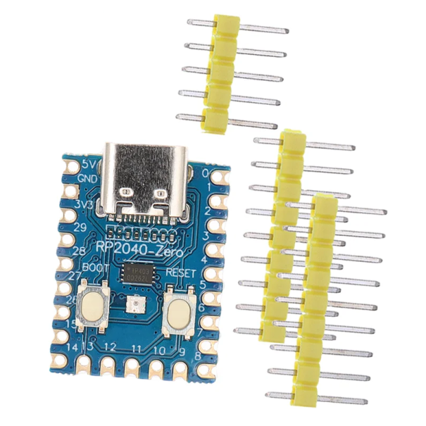 TENSTAR RP2040-Zero mikrokontroller USB-C interfésszel Erőteljes ARM Cortex-M0+ 133 MHz Mini fejlesztői lap Arduino és Raspberry Pi projektekhez 1