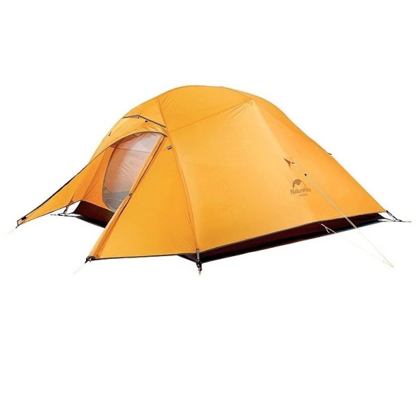 Tente de camping pour 3 personnes orange