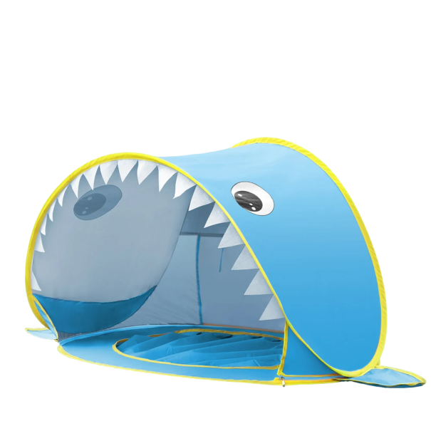 Tente de plage pour enfants 120 x 80 x 70 cm Tente de plage auto-dépliable pour enfants Protection solaire bleu