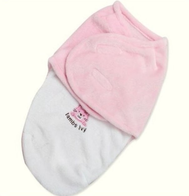 Tépőzáras baba pólya rózsaszín