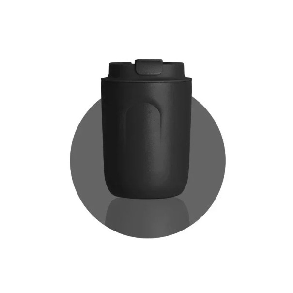 Termo hrnek na kávu s uzavíratelným víkem a pojistkou proti rozlití 220 ml mini termohrnek 11,5 × 7 cm červený cestovní hrnek na kávu černá