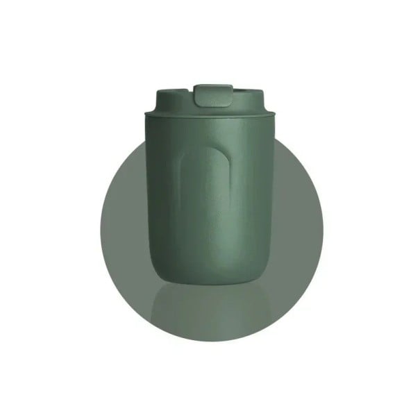 Termo hrnek na kávu s uzavíratelným víkem a pojistkou proti rozlití 220 ml mini termohrnek 11,5 × 7 cm červený cestovní hrnek na kávu zelená