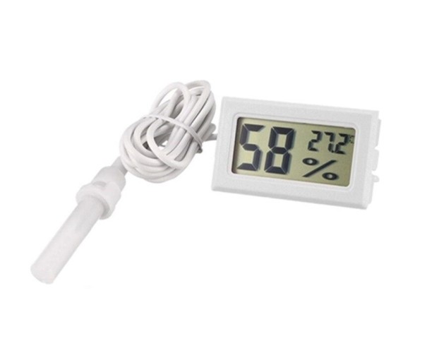 Termómetro digital con sonda blanco