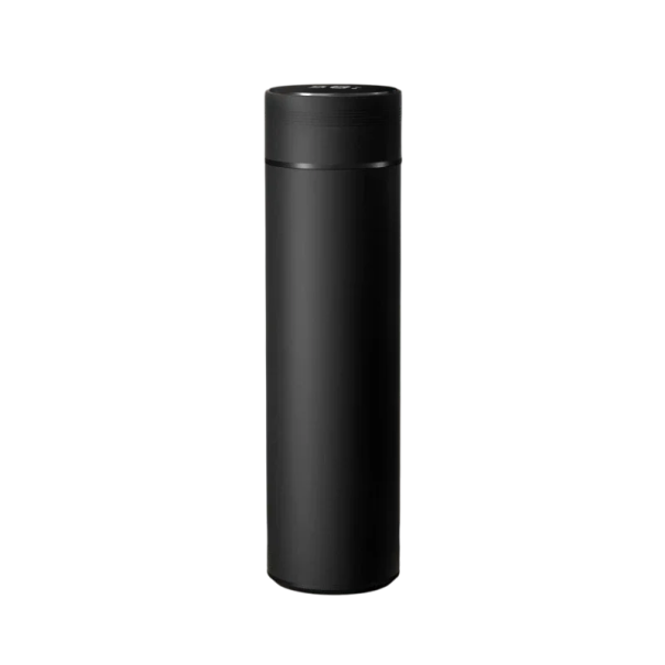 Termos de 500ml din oțel inoxidabil cu display tactil de temperatură Sticlă izolată în vid pentru apă Sticlă termo de călătorie Termos negru