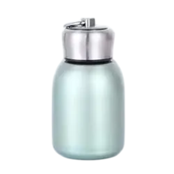 Termoska 300 ml roestvrij staal 7 x 14 cm Vakuumafdichting Kleine reis thermosfles voor dranken Koffie Thee Koude en warme dranken groen