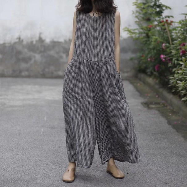 Ternet jumpsuit til kvinder A2888 4XL