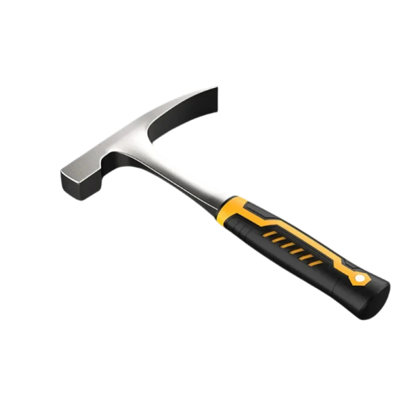 Tesařské kladivo s plochou hlavou ocelové multifunkční délka 27 cm ergonomická rukojeť černo žluté pro práci se dřevem 1