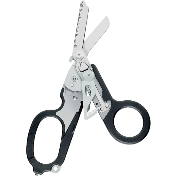 Tesouras dobráveis táticas em aço inoxidável Ferramenta multifuncional 20,7 x 9 cm preto