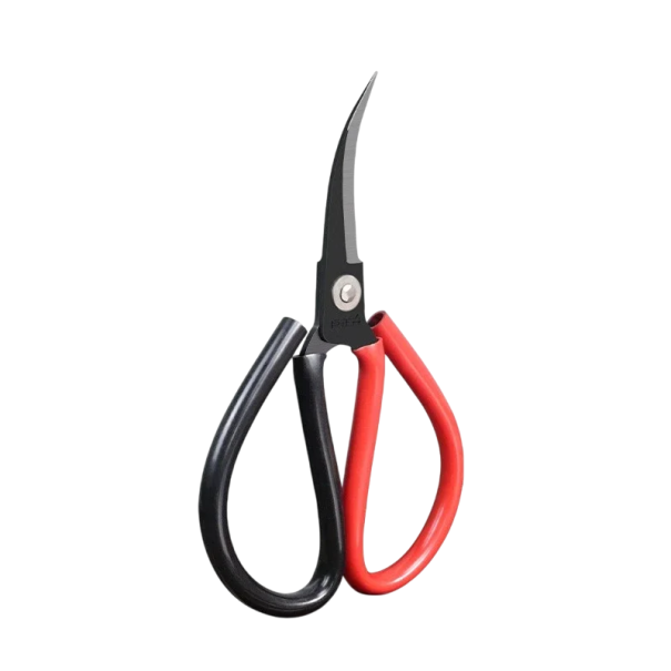 Tesouras para revestimento de raquete de ténis de mesa 19 x 11,5 cm Aço carbono e ABS Lâminas curvadas 7,5 cm Corte preciso de revestimentos 1