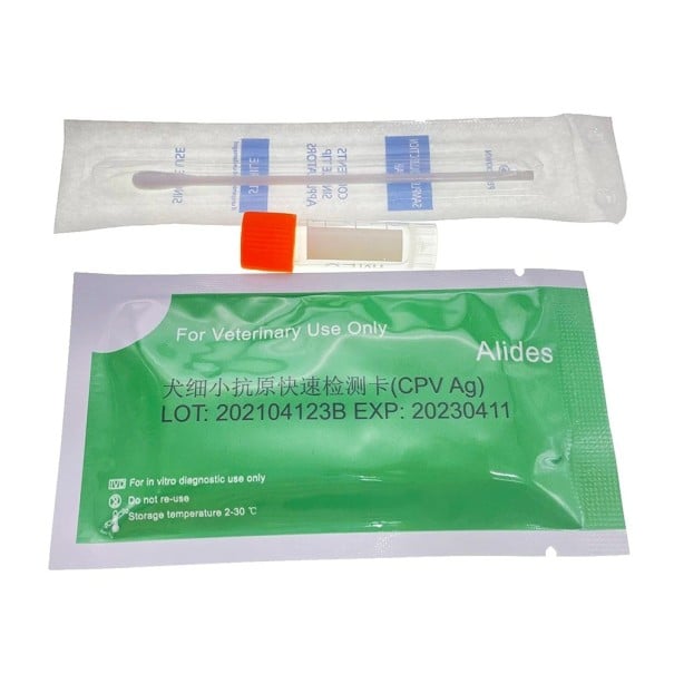 Test na psiego parwowirusa CPV dla psów - weterynaryjny test diagnostyczny jednorazowy zestaw orientacyjny do użytku domowego i klinicznego 1