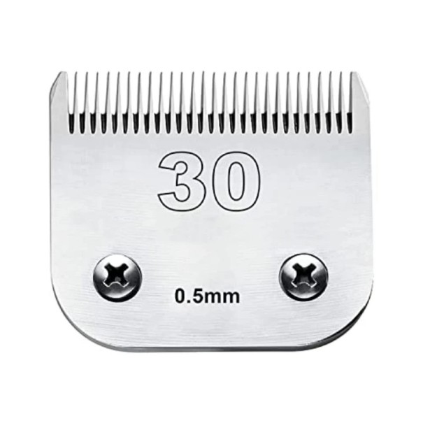 Tête de coupe de rechange pour tondeuses Andis, Oster, Wahl, Heiniger et Conair pour le toilettage des animaux 0,5 mm Modèle 30 1