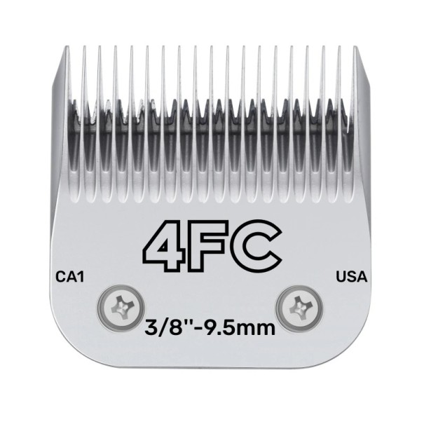 Tête de coupe de rechange pour tondeuses Andis, Oster, Wahl, Heiniger et Conair Tête de coupe en acier professionnel pour la coupe des animaux 9,5 mm Modèle 4FC 1