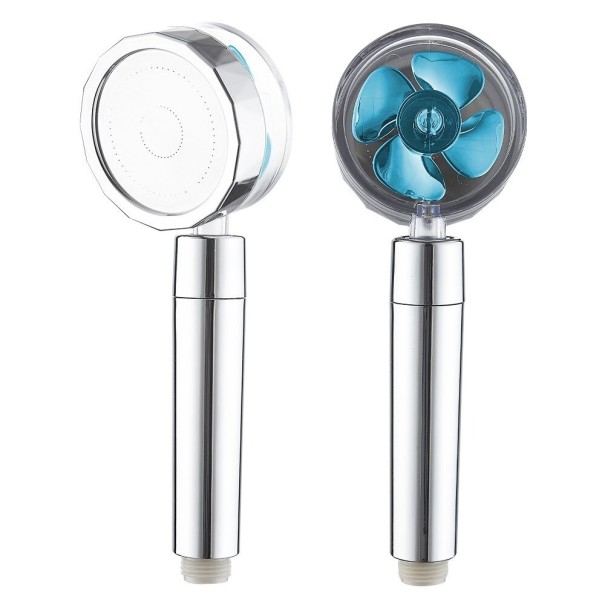 Tête de douche à hélice bleu