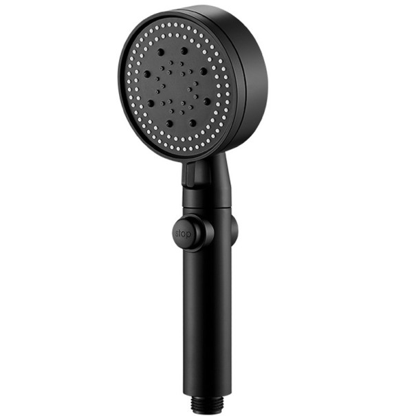 Tête de douche haute pression noir