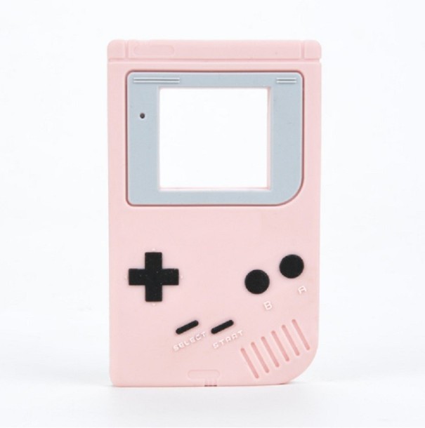 Tetris-stil babybidering - 2 stk. rosa