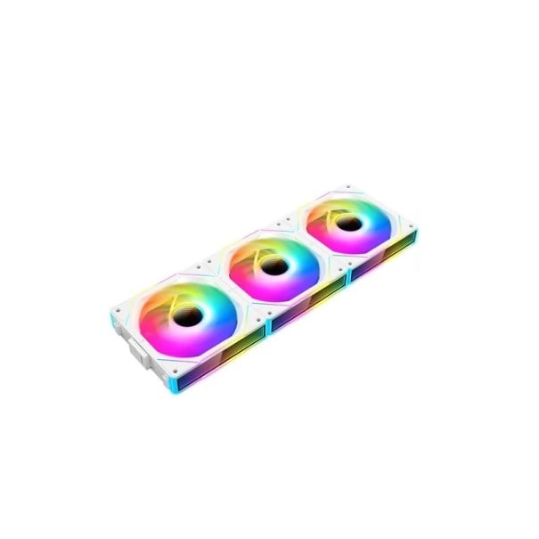 TEUCER JM-1 120mm PC ventilátor ARGB zrcadlový cyklus světelný efekt bezdrátové šití PWM pro vodní chlazení 360mm chladič CPU bílá