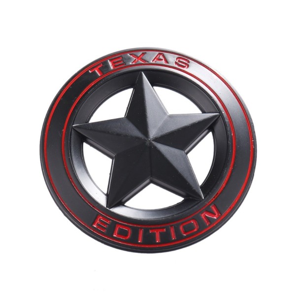 Texas bilklistermærke rød