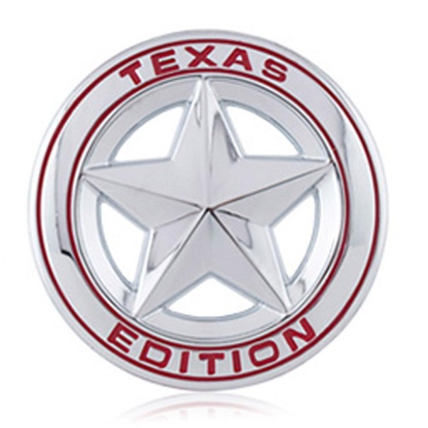 Texas-udgave bilklistermærke rød