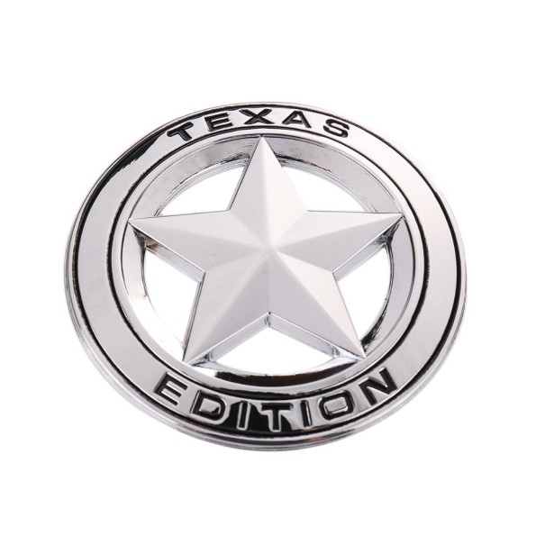 Texasin auton tarra hopeinen