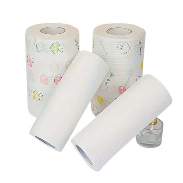 Textile Kitchen Towel 1 Roll 400 Sheets Washable and Reusable Roll Towels Universal Cleaning Towel for the Kitchen 1