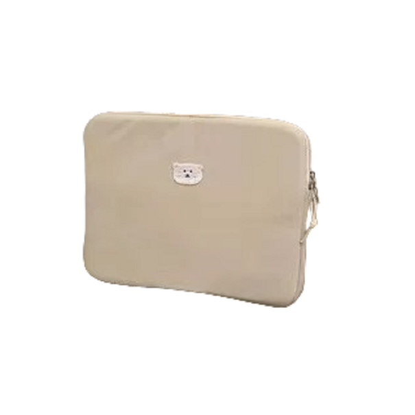 Θήκη με αρκουδάκι για MacBook και iPad 9,7 - 11 ιντσών, 29 x 22 εκ. καφέ