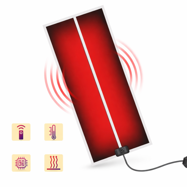 Θερμαντική επιφάνεια για ερπετά 45W 28x 80 εκ. θερμαντικές επιφάνειες για ζώα σε ενυδρεία με ρυθμιζόμενο θερμοστάτη 1