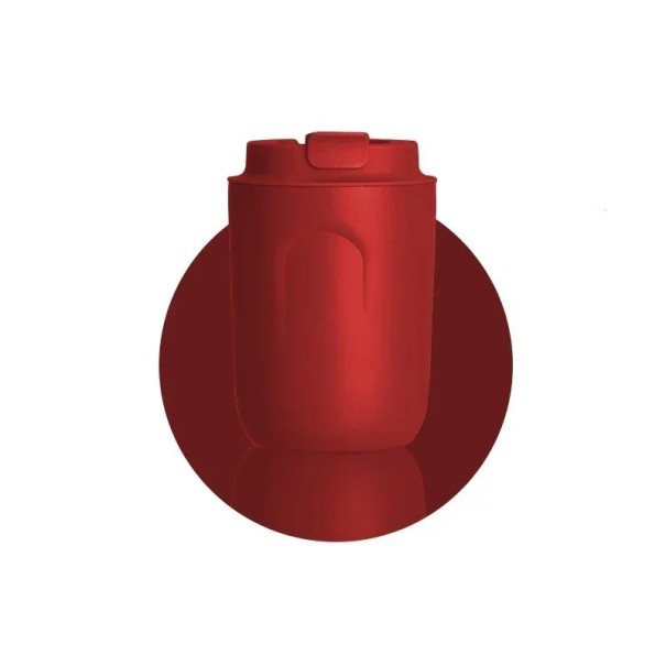 Thermo mok voor koffie met een afsluitbaar deksel en een lekbeveiliging 220 ml mini thermomok 11,5 × 7 cm rode reis mok voor koffie rood