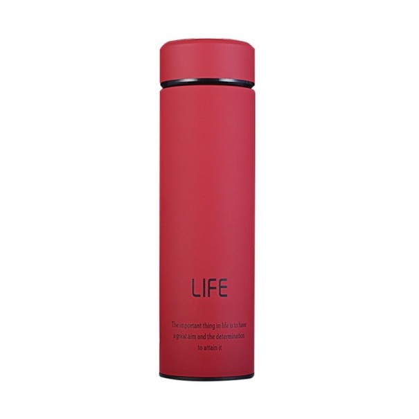 Thermos avec inscription rouge