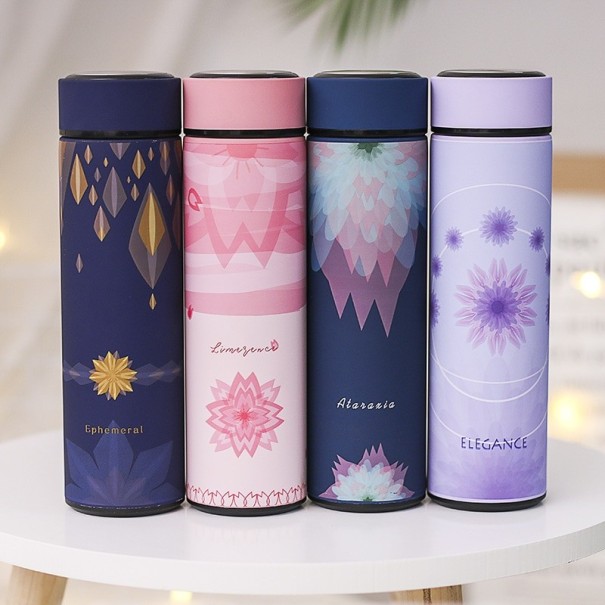 Thermoskan met bloemen 500 ml