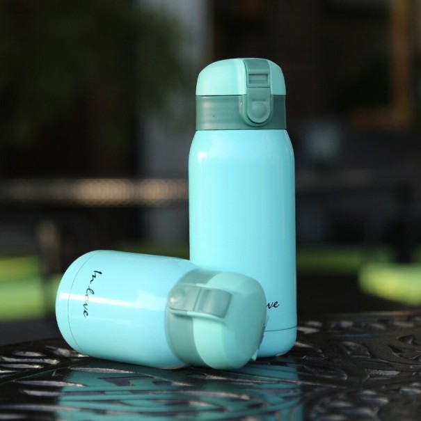 Thermoskan voor geliefden turquoise L