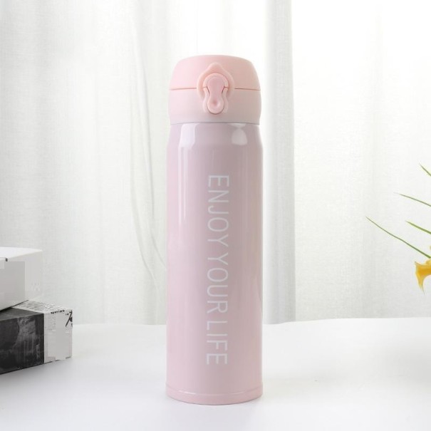 Thermoskanne mit der Aufschrift C204 rosa L
