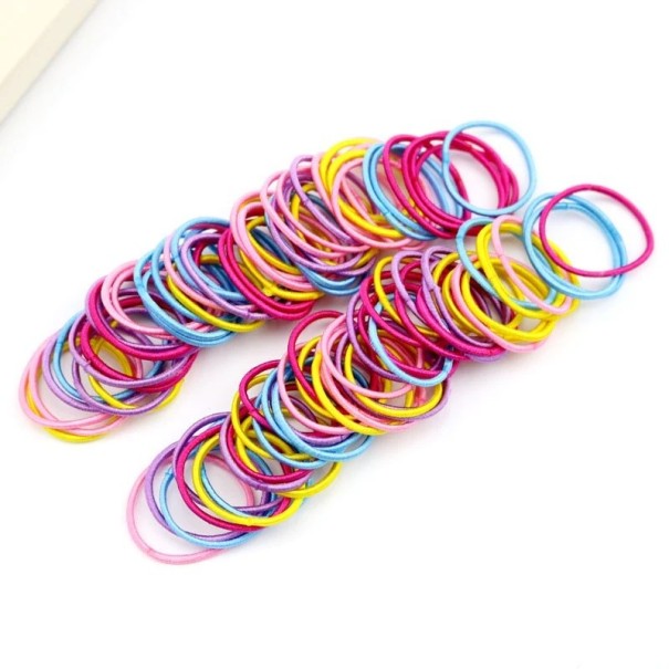 Thin Hair Bands - 100 pcs 2