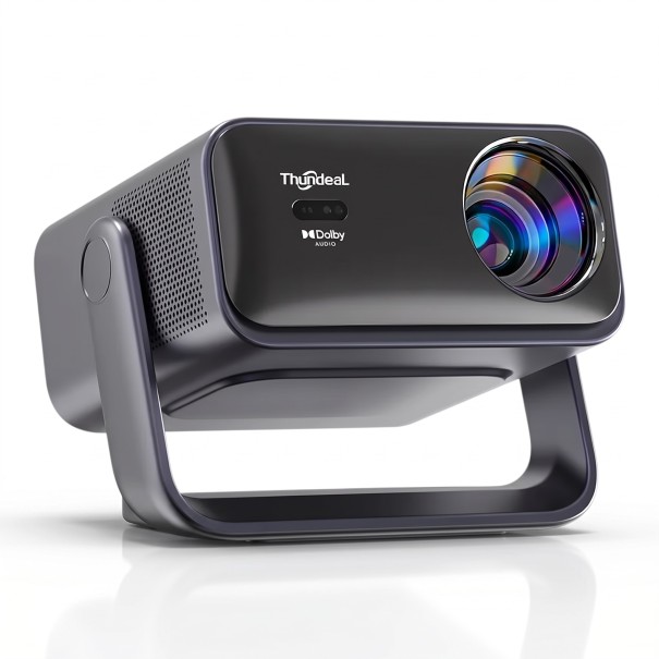ThundeaL TD99W Projektor Nativ 1080p és 4K dekódolás 127–508 cm Képkörzés 360° Wi-Fi és HDMI 2.1 Sötétszürke Otthoni mozi 1