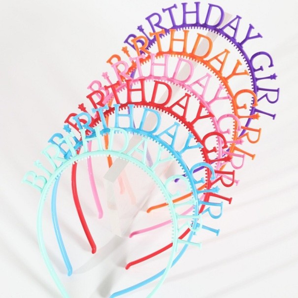 Tiara iluminada BIRTHDAY GIRL 6 pcs 1