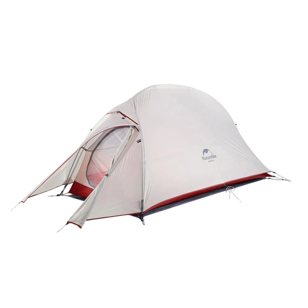 Tienda de campaña ultraligera Naturehike Cloud Up de 295 x 80 x 100 cm, impermeable, plegable, para 1 persona, de nailon 20D, aleación de aluminio 7001, mochila gris
