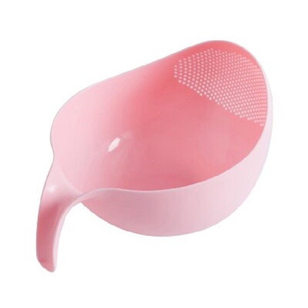 Tigela com coador rosa L
