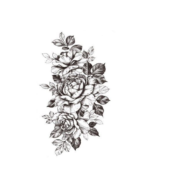 Tillfällig blomtatuering 3