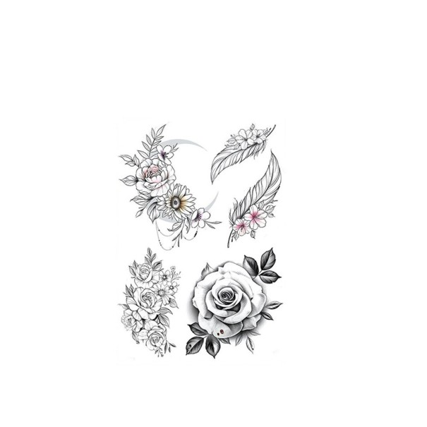 Tillfällig blomtatuering 41