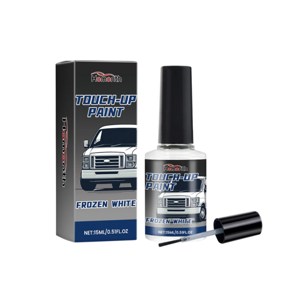 Tinta branca para automóvel 15 ml 8,1 x 3,1 cm Tinta acrílica de reparação para a carroçaria para reparação local de pequenos danos e riscos 1