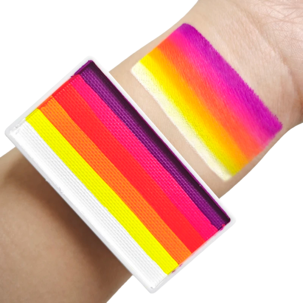 Tinta para corpo e rosto 20 g Tinta profissional arco-íris para corpo e rosto Maquilhagem de Halloween 8