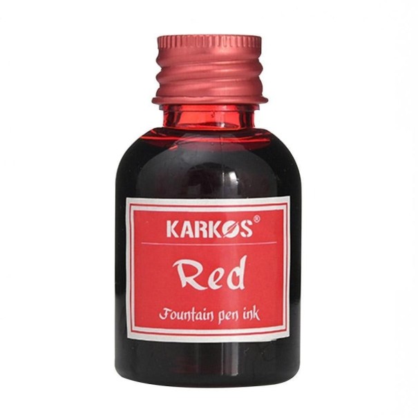 Tinta para pluma estilográfica embotellada rojo